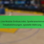 NBA Live Mobile Einlösecodes: Spieleranerkennung, Treuebelohnungen, spezielle Währung