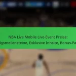 NBA Live Mobile Live-Event Preise: Erfolgsmeilensteine, Exklusive Inhalte, Bonus-Pakete