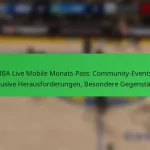 NBA Live Mobile Monats-Pass: Community-Events, Exklusive Herausforderungen, Besondere Gegenstände